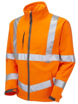 Picture of LEO Orange Hi-Vis - Softshell Jacket Class 3 - LE-SJ01-O - (LP)