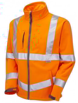 Picture of LEO Orange Hi-Vis - Softshell Jacket Class 3 - LE-SJ01-O - (LP)