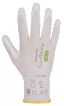 picture of Honeywell CoreShield 3.0 Nitrile Micro-foam Coating Glove D/A4 - White - Pair - HW-CS24-7518W - (LP)
