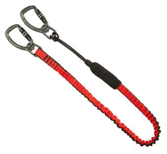 picture of Gripps Bungee Tether Two Dual-Action Swivel Carabiners - 7kg - [GPS-H01073D]