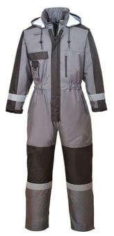 Picture of Portwest - S585 - Winter Coverall - Grey - PW-S585GRR