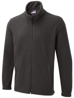 Picture of Uneek UX5 The UX Full Zip Fleece Jacket - Charcoal Grey - UN-UXX05-CH