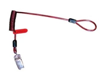 Picture of Coil Hard Hat Tether - Non-Conductive - [GPS-H01075]