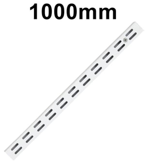 picture of BiGDUG TwinSlot Shelving Light-Duty White Upright - 1000mm High - [BDU-TSWU10]