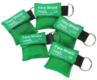 picture of HypaGuard Key Fob Face Shield - Pack of 5 - Single Use Only - [SA-A521PK5]