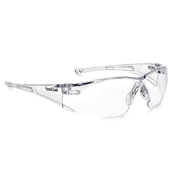 picture of Bolle RUSH Safety Spectacles with Neck Cord Clear Anti-Scratch Anti-Fog Lens - [BO-RUSHPSI]