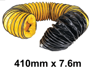 picture of Elite PVC Heater Ducting 410mm x 7.6m c/w Zip & Diffuser Grill - [HC-4031.401A]