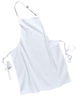 Picture of Portwest - 100% Cotton Bib Apron - White - 280g - [PW-S840WHR] - (DISC-R)
