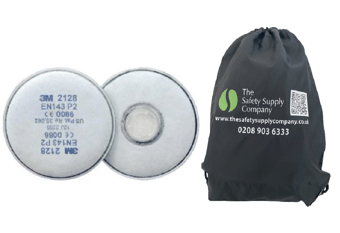 picture of 3M - Pair of P2 Nuisance Odour Particulate Filter Cartridges - TSSC Bag - [IH-KIT2128]