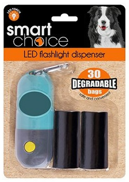 Smart Choice Flashlight Degradable Dog Poop Bag Dispenser Set - [PD-SC1082]