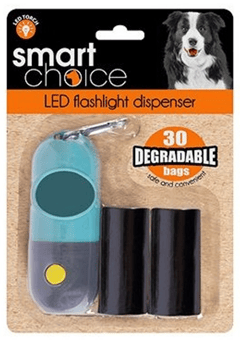 picture of Smart Choice Flashlight Degradable Dog Poop Bag Dispenser Set - [PD-SC1082]