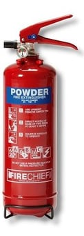 picture of Firechief 2kg Powder Fire Extinguisher - ABC Fires - [HS-FXP2] - (LP)