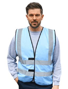 Picture of Korntex Sky Blue Hi Vis Vest - AP-KXVESTSB - (DISC-R)