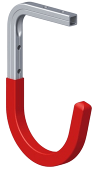 picture of Alfer Aluminium Hook - 110 x 165 x 90mm - Red - [PV-02908]