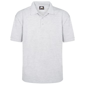 picture of Eagle Premium Polycotton Men's Ash Grey Poloshirt - 220gm - ON-1150-10-ASH