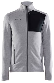 picture of Craft Men's ADV Explore Heavy Fleece Jacket - Grey Melange/Black - BT-CR1912218-950999