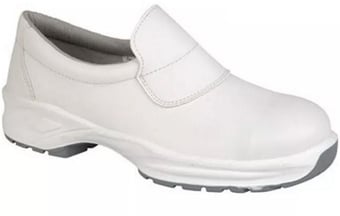 picture of White Microfibre Slip On S2 Shoe PU Outsole - BR-9950