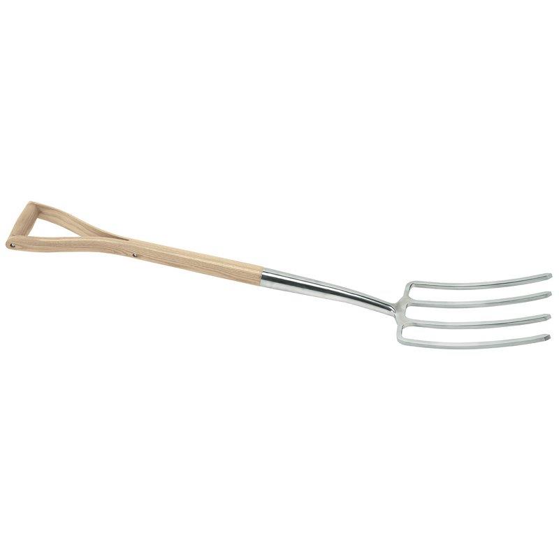 Stainless Steel Digging Fork with Ash Handle - [DO-99013]