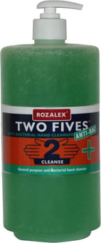 picture of Rozalex - TWO FIVES Anti-Bacterial Hand Cleanser - 1L Bottle - [RO-6043881/6] - (NICE)