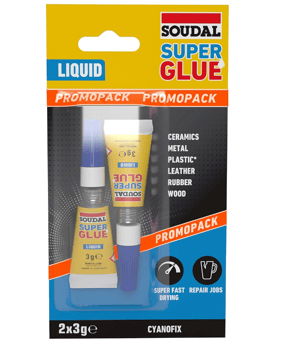 Picture of Soudal Superglue Liquid Twin Pack - Clear - 3g - [DK-DKSD160037]