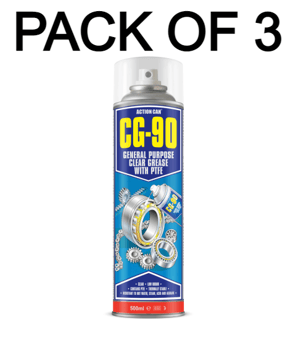 picture of Aerosol - General Purpose Clear Grease Lubricant with PTFE CG-90 - 500ml - Pack of 3 - [AT-1955X3] - (AMZPK)
