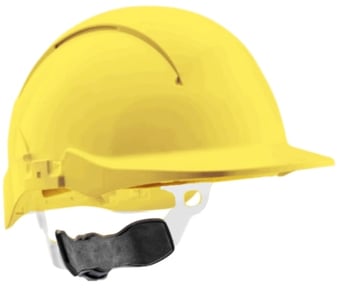 picture of Centurion Concept Vulcan Yellow Safety Helmet - Wheel Ratchet - Non-Vented - [CE-S09PLUSYR]
