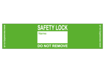Picture of Reece Padlock Labels - Green - Pack of 10 - [RS-RPL10-GREEN]
