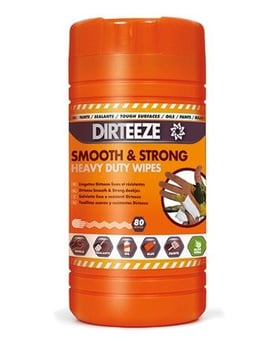 picture of Dirteeze Jumbo Tub Smooth Degreaser Cloths - Orange - Pack of 8 - [EC-DGCL]