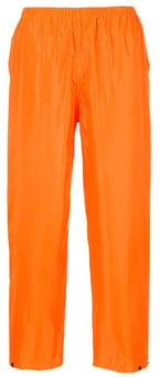 Picture of Portwest - Waterproof Classic Adult Rain Trousers - Orange - PW-S441ORR - (DISC-R)