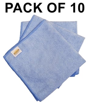 picture of ProSolve Microfibre Cloth Blue - Pack of 10 - [PV-PVMFC10B]