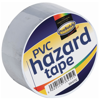 Picture of ProSolve PVC Builders Tape White 50mm x 33m - [PV-SAFTW2]