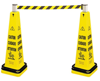 picture of Rubbermaid Portable Barricade Caution - [SY-FG628700YEL]