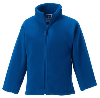 Picture of Russell Schoolgear Children's Full Zip Outdoor Fleece - Bright Royal - BT-8700B-BRO