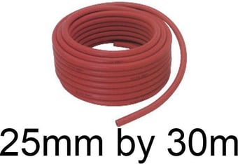 picture of Red Fire Hose - 25mm Diameter by 30m Length - EN694 Approved -  [HS-FH25/30]