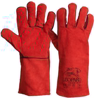 picture of Leopard Red Welding Gauntlet - Size 10 - [MH-RG2010STD]