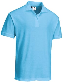 picture of Portwest - Naples Polycotton Polo Shirt - Sky Blue - PW-B210SBR