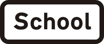 picture of Spectrum 439 x 188mm Dibond ‘School’ Road Sign - Without Channel – [SCXO-CI-14049-1]