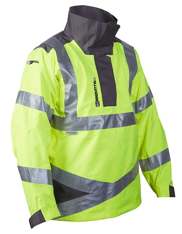 picture of Harkie - Innovation 2 - Yellow Hi-Vis Breathable and Waterproof Smock - Conforms to EN471:3 and EN343 - HK-H1620-Y