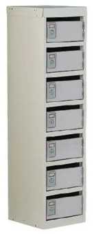 picture of Slingsby Post Box Lockers - 140mm High - Light Grey - 7 Boxes - [SLB-307034] - (LP)