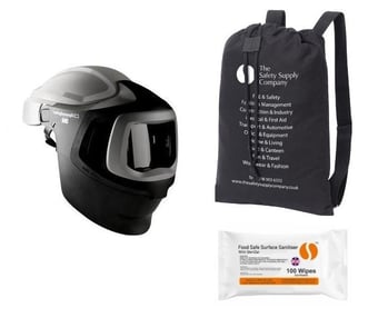 picture of 3M™ Speedglas™ Welding Helmet 9100 MP-Lite - Without Welding Filter - TSSC Kit Bundle - [IH-KIT592800]