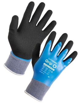 picture of Supertouch Grip2-O Water Resistant Gloves - Blue/Black - ST-SPG-22111-5