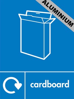 Picture of Recycling Signs - Cardboard - 300 X 400Hmm - Aluminium - [AS-WR21-ALU]