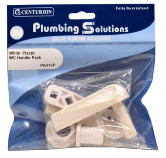 Picture of White Plastic WC Handle Pack -  CTRN-CI-PA418P