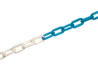 Picture of JSP - Blue/White 6MM Thick Chain - 25m Long - For Post and Chain System - [JS-HDC000-265-700]