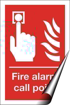 Picture of Fire Alarm Call Point Sign LARGE - 300 X 400Hmm - Self Adhesive Vinyl - [AS-FI6-SAV]