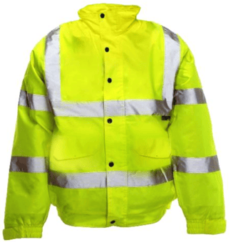 picture of SP Hi Vis Storm Bomber With Quilted Padding And Foldaway Hood - JS-F-HVBJ2-YLW - (DISC-W)