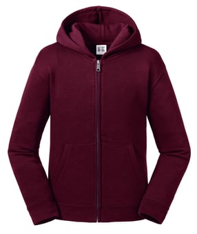 picture of Russell Children's Authentic Zipped Hooded Jacket - Burgundy Red - BT-R266B-BUR