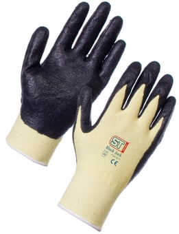 Picture of Supertouch Kevlar Nitrile Coating Black Jack Gloves - ST-71242 - (DISC-W)