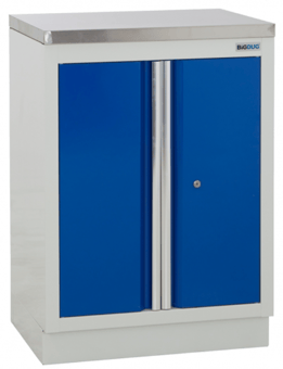 picture of BiGDUG 2 Door Cupboard - 948h x 680w x 463d mm - Stainless Worktop - [BDU-TGC1GBS] - (LP)