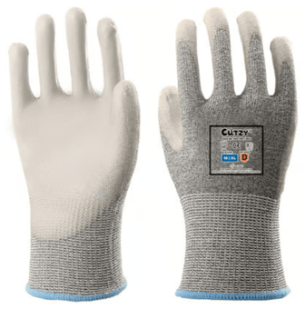 Picture of Cutzy - Cut Resistant Level D - Safety Grey Gloves - Box Deal 120 Pairs - IH-CAS-HPE13001-WH2